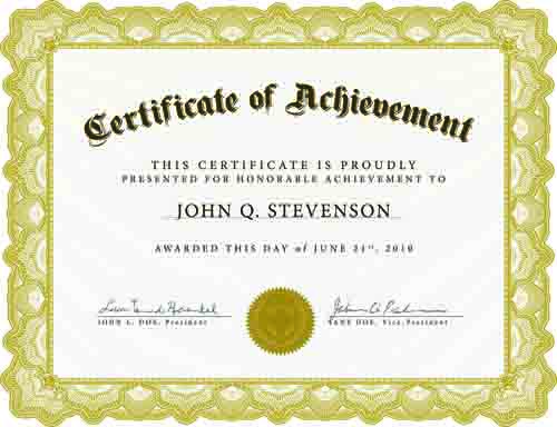 Certificate cover template vector graphics 03