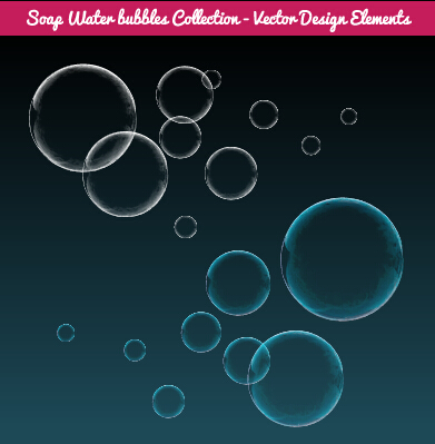 water colorful bubbles 