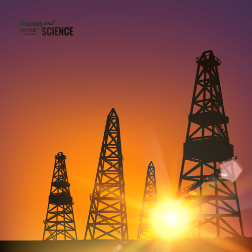 Discovery and science background design vector 02