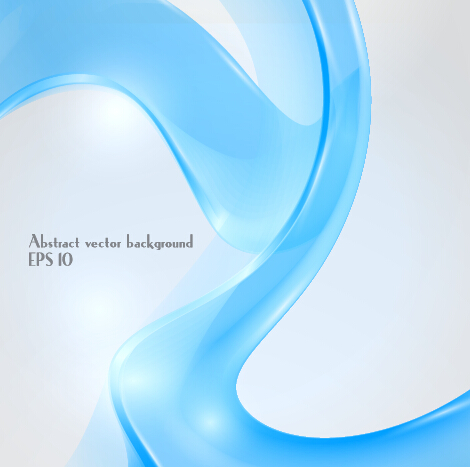 transparent ribbon dynamic blue background 