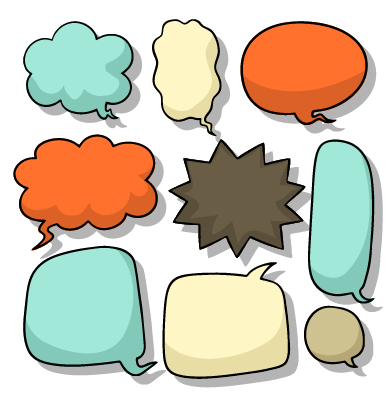 Explosion style speech bubble vector