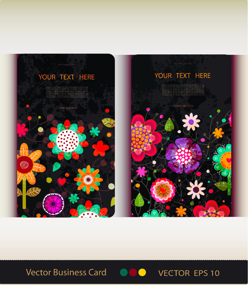 Exquisite Business Cards Vectors graphic 02
