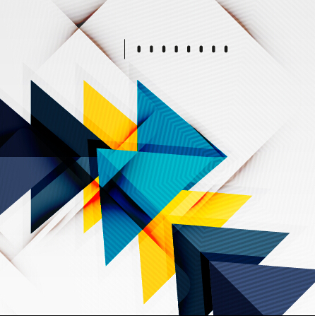 Geometric shapes background business vector 01