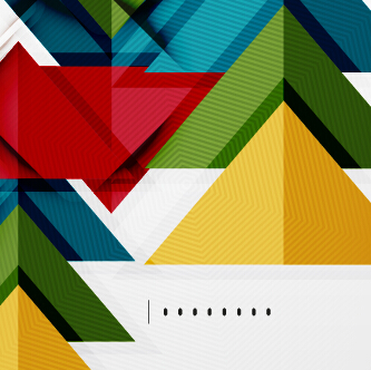 Geometric shapes background business vector 02