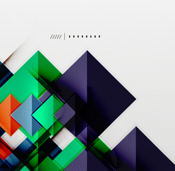 Geometric shapes background business vector 06