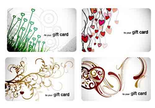 stylish material gift cards card 