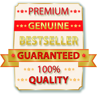 Guaranteed 100% quality label vector 03