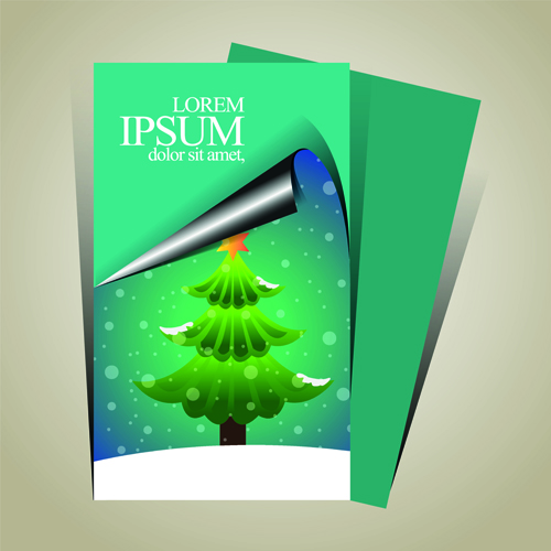minimalistic merry christmas flyer cover christmas 2015 