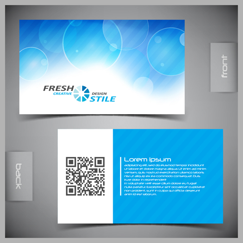 Modern business cards front and back template vector 01 Modern business cards front and back template vector 01