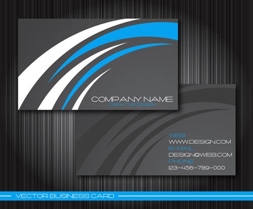 template modern front cards business 