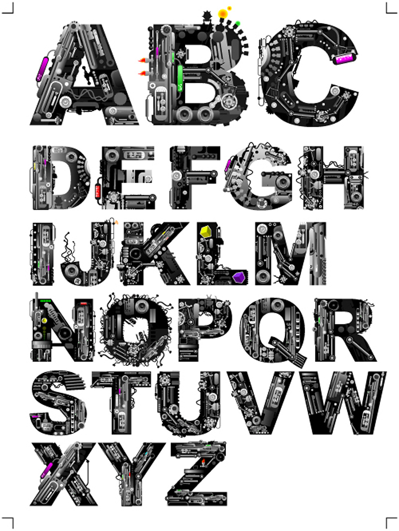 music elements alphabet 