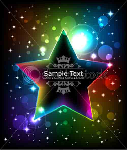 Neon glitter background vector set 04