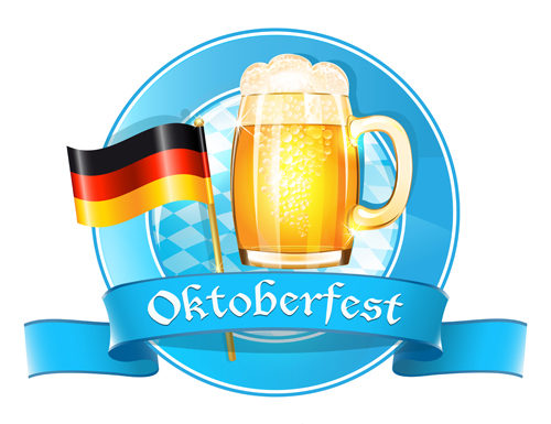 Oktoberfest design elements vector set 12