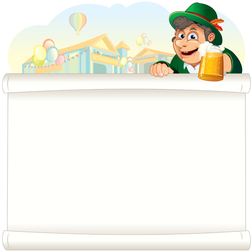 Oktoberfest design elements vector set 02