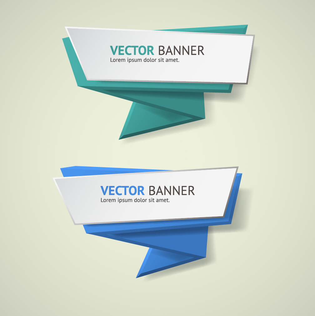 origami business banners 