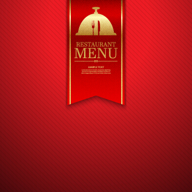 Ornate restaurant menu background art 04