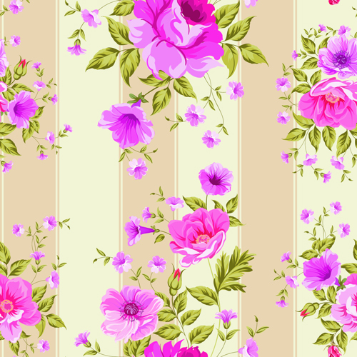 seamless roses pink pattern 