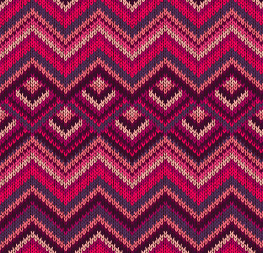 Realistic knitted fabric pattern vector material 01