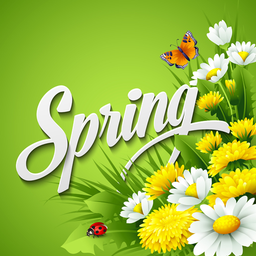 spring refreshing flower background background 