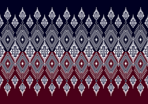 Seamless ethnic pattern design vector 05