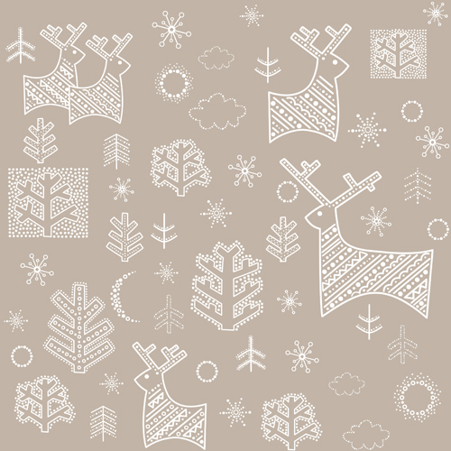 Shiny christmas decor art vector material