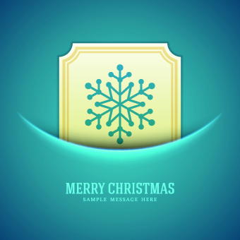 Snowflake blue christmas background