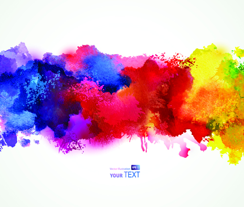 watercolor vector material splash material background vector background 