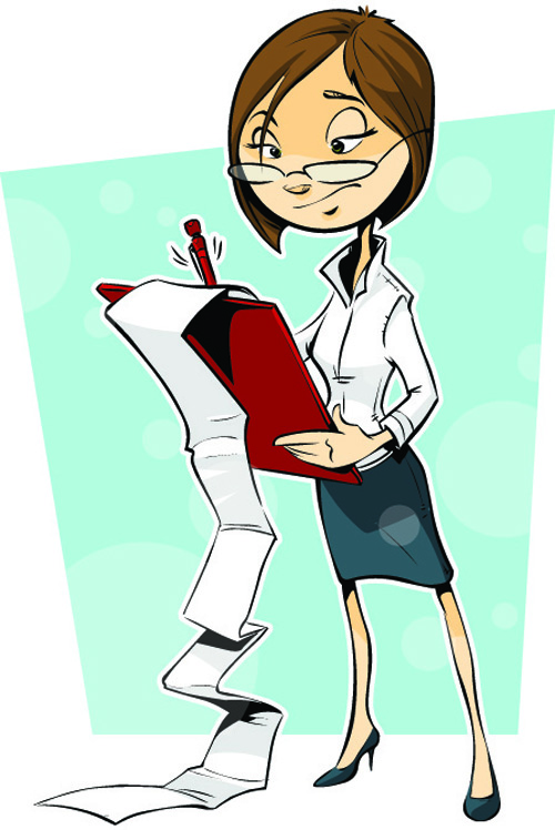 Set of Business woman Image vector 07