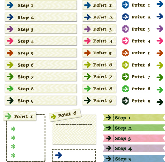 Number web design elements 02