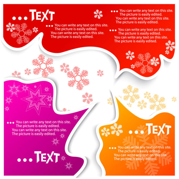 Creative Speech Circle and cloud vector set 03