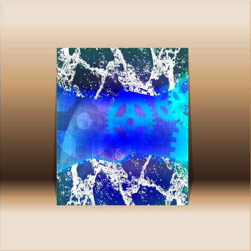 Abstract front cover design elements vector background 03
