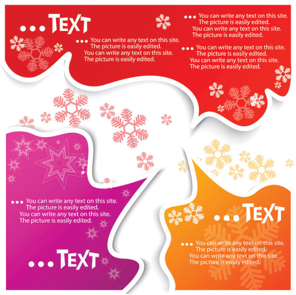 Set of Creative Speech labels vector 04