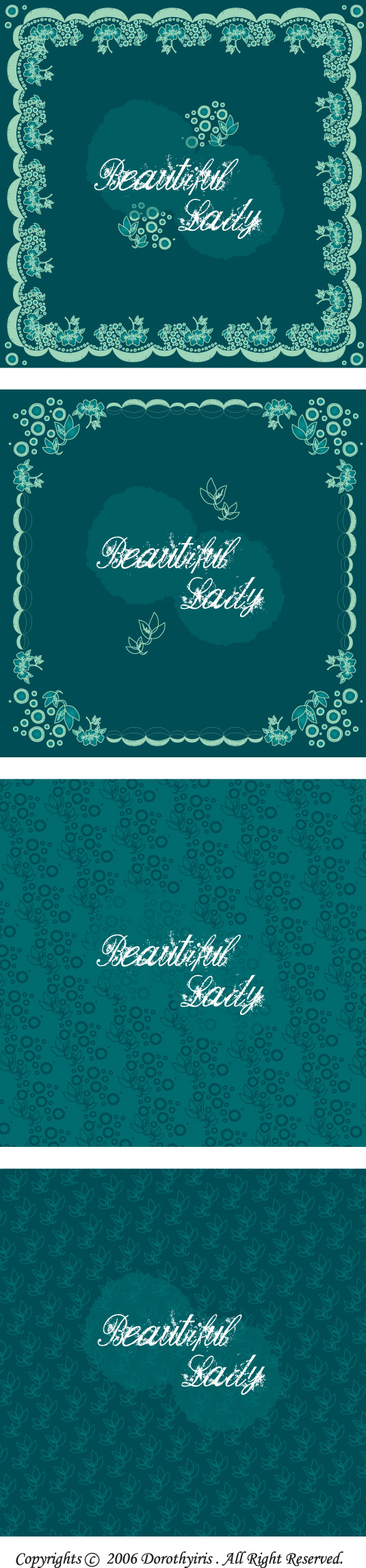Retor Floral border vector