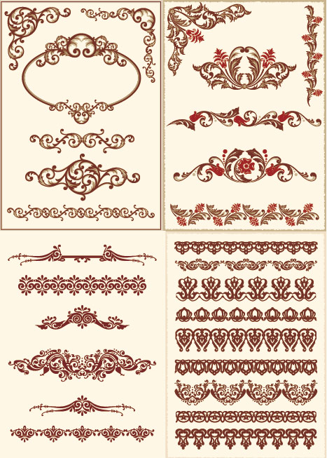 Vintage border art vector