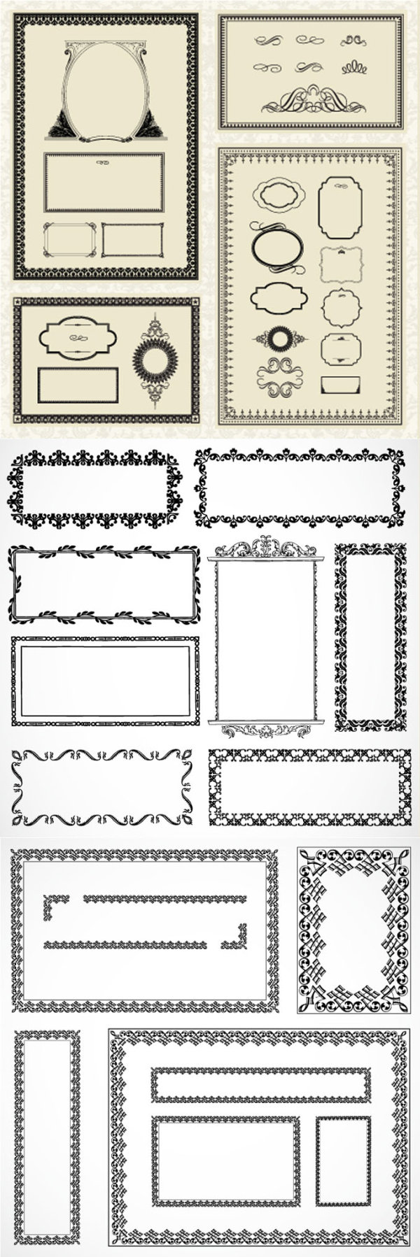 Ornate floral frame 2 vector