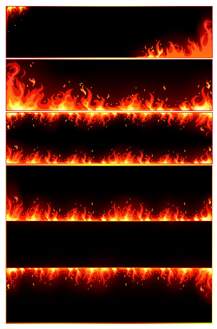 flame combustion border 