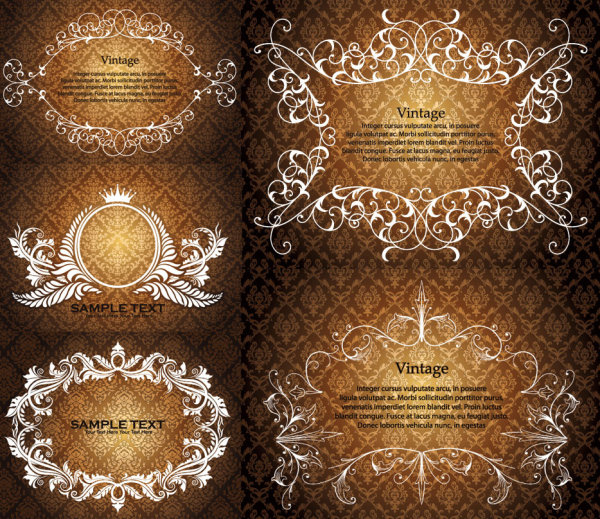 ornate Decorative border vector