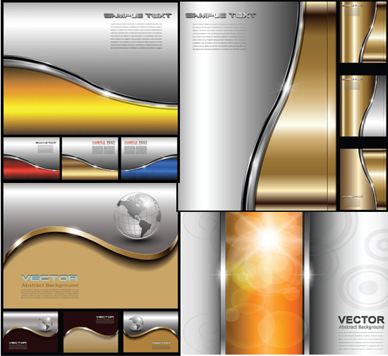 Flashy business background vector