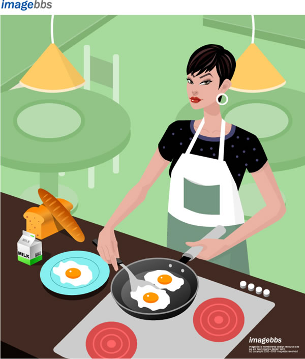 Stylish office people set 58 vector
