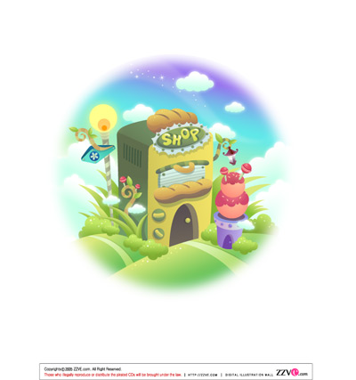 lovely cartoon scene set 30 vector
