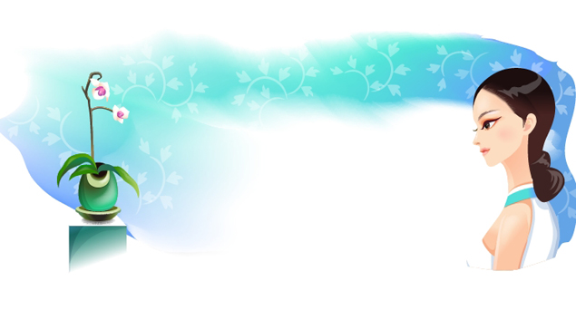 Classical cartoon beautiful girl 3 Vector