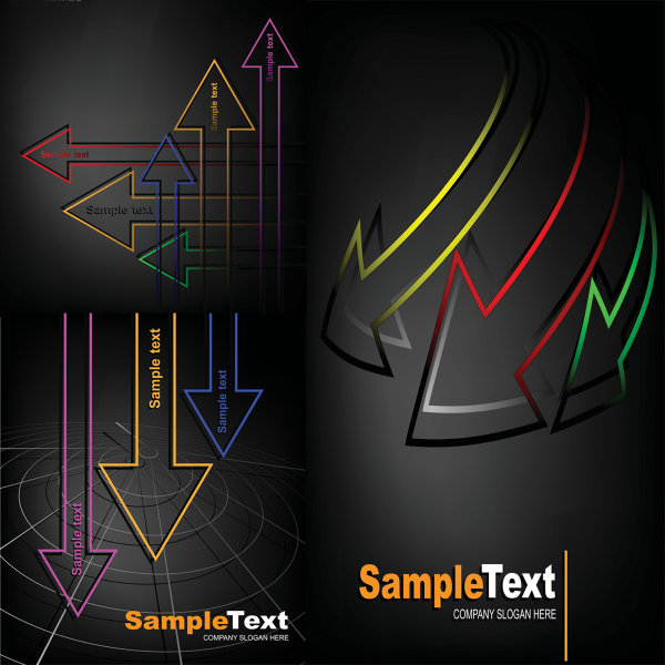 Exquisite arrow background vector