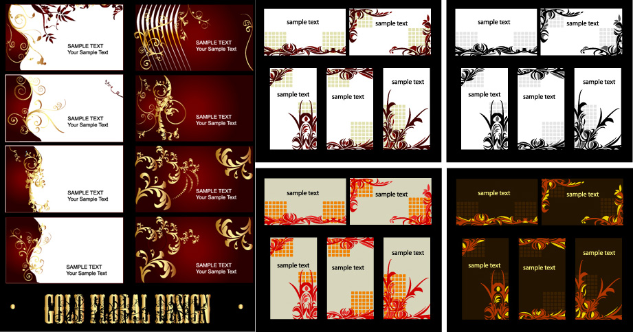Luxury card elements
