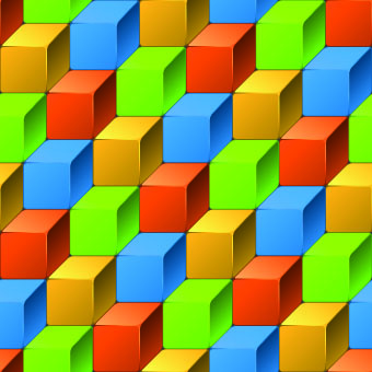 3D Geometric shapes backgrounds 03