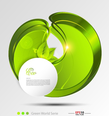Abstract ecology creative background vector graphics 03
