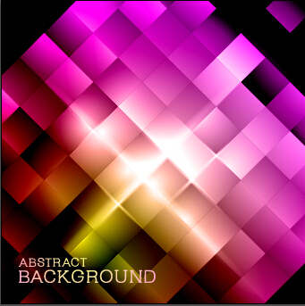 Abstract neon light shiny background vector 02