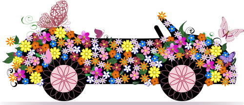 utiful floral car design graphics 07 Beautiful floral car design graphics 07