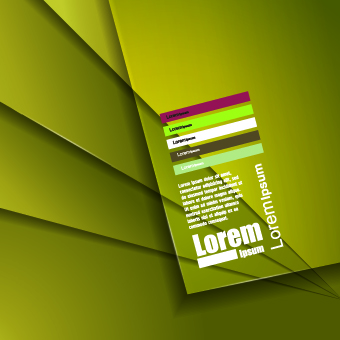 Creative Business template design vector 02