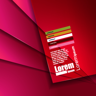 Creative Business template design vector 05