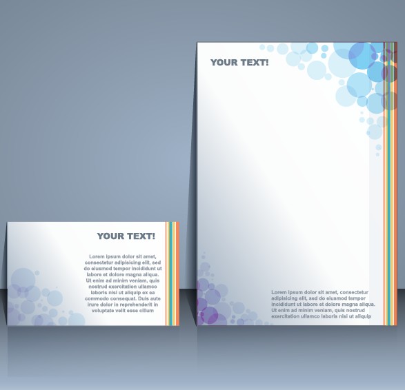 Business templates with cover brochure design vector 01